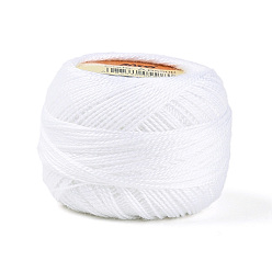 Белый Плетеный полиэфирный корд, для изготовления ювелирных изделий, круглые, белые, 0.5~1 мм, около 63~64 м / рулон, 10 рулонов / набор