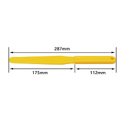Yellow Plastic Oil Painting Scraper Knife, Stirring Rods, Drawing Arts Tools, Yellow, 28.7cm