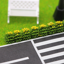 Желтый Пластиковый кустарник цветок куст растение мини модель, аксессуары для кукольного домика с микро-ландшафтом, притворяясь опорными украшениями, желтые, 200x10 мм