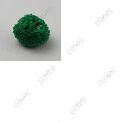 Зеленый 24мягкий шерстяной помпон, для шапок обувь шарфы подвески на сумку аксессуары, зелёные, 40 мм, 24 шт / комплект