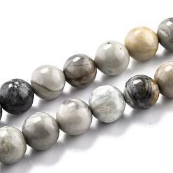 Picasso Jasper Round Natural Polychrome Jasper/Picasso Stone/Picasso Jasper Beads Strands, 8mm, Hole: 1.2mm, about 45pcs/strand, 15.20''(38.6cm)