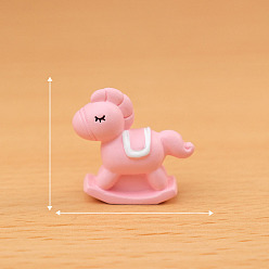 Лошадь Мини-модель из смолы, аксессуары для кукольного домика с микро-ландшафтом, притворяясь опорными украшениями, лошадь, 15x24 мм