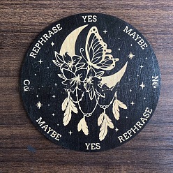 Building Деревянная маятниковая доска, деревянная гадальная доска для биолокации, для колдовства принадлежности для викканского алтаря, плоско-круглые, здание, 150 мм