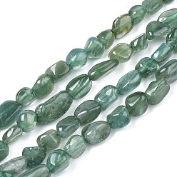 Apatite Natural Apatite Beads Strands, Nuggets, 4~10x4~7x3~6mm, Hole: 1mm, about 54~56pcs/strand, 15.35 inch(39cm)