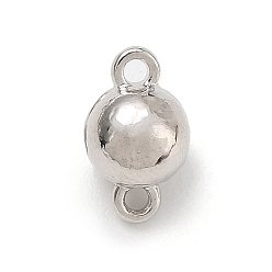 Платина Латунные магнитные застежки, круглые, с петлями, платина, 11.5x6.5x6.5 мм, отверстие : 1.4 мм