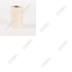 Снежный 100м джутовая веревка, джутовый шпагат, для diy craft, снег, 1 мм