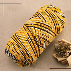 Goldenrod 5-Ply Milk Cotton Knitting Acrylic Fiber Yarn, for Weaving, Knitting & Crochet, Goldenrod, 2.5mm