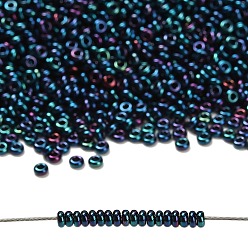 (505) High Metallic Dragonfly Toho 8/0 полукруглые бусины, японский бисер, (505) высокая металлическая стрекоза, 8/0, 3x1.15 мм, отверстие : 1.2 мм, Около 744 шт / 10 г