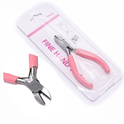 Pink Carbon Steel Pliers, Jewelry Making Supplies, Side Cutting Pliers, Pink