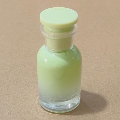 Pale Green Candy Color Glass Empty Refillable Spray Bottles, Travel Essential Oil Perfume Containers, Pale Green, 3.9x9.2cm, Capacity: 30ml(1.01fl. oz)