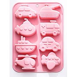 Pink 2шт. силиконовые формы для транспортных средств, розовые, 18.9x13.8x2.1 см