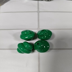 Аквамарин Непрозрачные акриловые бусины, выпечка окрашены, аквамарин, 16x16 мм, отверстие : 3 мм