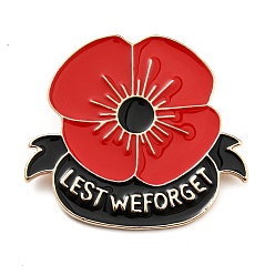 Red Veteran Poppy Badge: Unique Military Style Emblem for Patriotic Fashion Statement, Red