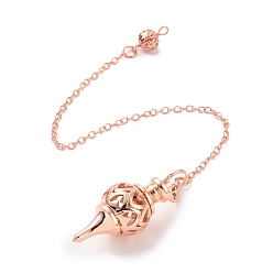 Розовое Золото Латунные маятники для биолокации, сфера, розовое золото , 225 мм