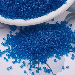 (DB0768) Матовый Прозрачный Синий Капри Бусины miyuki delica, цилиндр, японский бисер, 11/0, (дБ 0768) матовый прозрачный капри синий, 1.3x1.6 мм, отверстия: 0.8 мм, около 20000 шт / мешок, 100 г / мешок