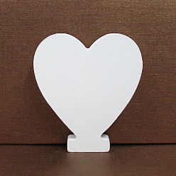Heart Letter Wooden Ornaments, for Home Wedding Decoration Shooting Props, Heart, 100x100x15mm