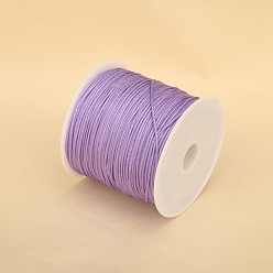 Medium Purple 50M Nylon Thread, Chinese Knot Cord, for Jewelry Making, Medium Purple, 0.8mm, about 54.68 Yards(50m)/Roll