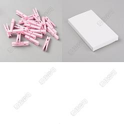 Pink 100 шт. скрепки для поделок из дерева и фотобумаги своими руками, розовые, 30x9x5 мм