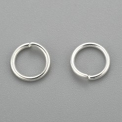 Серебро 304 кольца прыжок из нержавеющей стали, открытые кольца прыжок, серебряные, 4x0.6 мм, внутренний диаметр: 2.8 мм