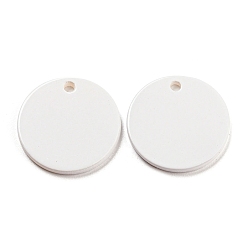 Белый Подвески из натуральных пресноводных ракушек, окрашенные распылением, плоские круглые прелести, белые, 20x2 мм, отверстие : 1.5~2.0 мм