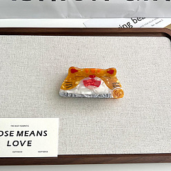 Cat Shape Животные ацетат целлюлозы заколки-коготь, аксессуары для волос для женщин и девочек, форма кошки, 85x37 мм