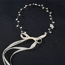 golden style 2 Minimalist Handmade Pearl Twisted Bead Soft Chain Hairband - Bridal Wedding Headpiece Girl Hair Chain.