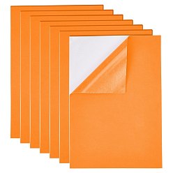 Orange Sponge EVA Sheet Foam Paper Sets, With Adhesive Back, Antiskid, Rectangle, Orange, 30x21x0.1cm
