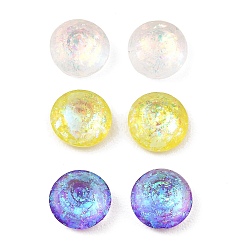 Mixed Color Resin Imitation Opal Cabochons, Faceted Cone, Mixed Color, 7x4mm