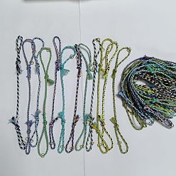 (52) Непрозрачная лаванда 36шт 12 цвета поликоттон шнур браслеты изготовление, разноцветные, 10-1/4 дюйм (25.9 см)