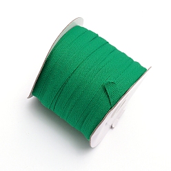 Зеленый Хлопчатобумажные ленты из твила, елочка ленты, для шитья, зелёные, 3/8 дюйм (10 мм) x 0.84 мм, о 80yards / рулон (73.15 м / рулон)