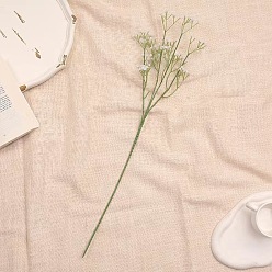 White Simulation of baby's breath fake flowers wedding decoration holding bouquet photography props soft rubber feel full of baby's breath
