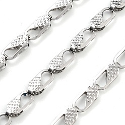 Нержавеющая Сталь Цвет Не тускнеет 304 звеньевая цепь из нержавеющей стали, цвет нержавеющей стали, ссылка: 10x4x2.5 mm