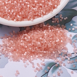 (DB0825) Шелковый Атлас Лосося Бусины miyuki delica, цилиндр, японский бисер, 11/0, (дб 0825) лосось шелк атлас, 1.3x1.6 мм, отверстие : 0.8 мм, Около 2000 шт / 10 г