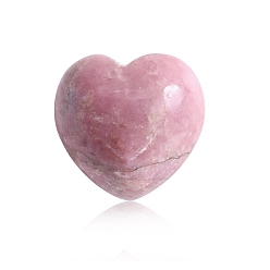 Rhodonite Natural Rhodonite Healing Stones, Heart Love Stones, Pocket Palm Stones for Reiki Ealancing, Heart, 15x15x10mm