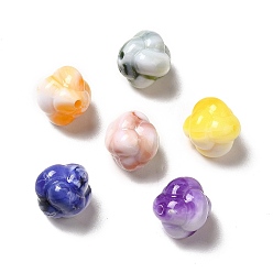 Mixed Color Two Tone Opaque Acrylic Beads, Cloud, Mixed Color, 12x12x12mm, Hole: 1.6mm, about 810pcs/500g