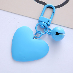 Синий Брелок в виде колокольчика конфетного цвета с милой девушкой в виде персикового футляра для наушников с подвеской-сумкой