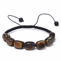 Tiger eye stone bracelet. Handmade Tiger Eye Agate Crystal Yoga Bracelet with Natural Stones