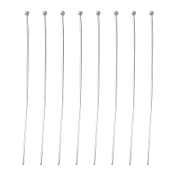 Stainless Steel Color 304 Stainless Steel Ball Head Pins, Stainless Steel Color, 70x0.7mm, 21 Gauge, Head: 2mm
