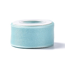 Pale Turquoise 10 Yards Polyester Chiffon Ribbon, for DIY Jewelry Making, Pale Turquoise, 1- inch(25.5mm)