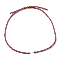 Желтая Старая Ткань  Нейлон шнуры ожерелье решений, с фурнитурой позолоченной латунной, долговечный, старое кружево, 22~22.8 дюйм (56~58 см), отверстие : 1.7 мм