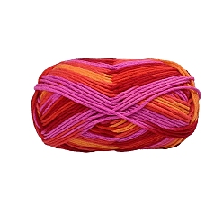 Red 6-Ply Milk Cotton Knitting Acrylic Fiber Yarn, for Weaving, Knitting & Crochet, Red, 3mm