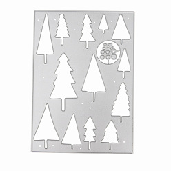 Christmas Tree Carbon Steel Cutting Dies Stencils, for DIY Scrapbooking/Photo Album, Decorative Embossing DIY Paper Card, Christmas Tree, 140x100mm