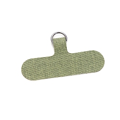 Dark Sea Green PVC Mobile Phone Lanyard Patch, Phone Strap Connector Replacement Part Tether Tab for Cell Phone Safety, Dark Sea Green, 6x3cm