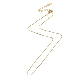 Real 14K Gold Plated Ion Plating(IP) 304 Stainless Steel Round Snake Chain Necklace for Men Women, Real 14K Gold Plated, 16.42 inch(41.7cm)