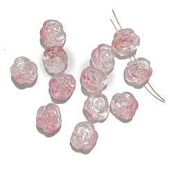 Pink Perles de verre tchèques, rose, rose, 12x12mm
