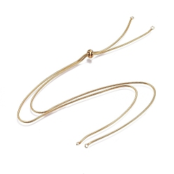 Золотой Регулируемые 304 круглые змеиные цепи из нержавеющей стали, изготовление ожерелья-слайдера, с 201 слайдерами из нержавеющей стали, золотые, 12.00 дюйм (30.48 см)