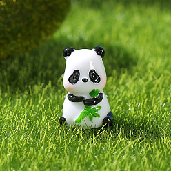 number 2 Small panda micro-landscape gardening DIY landscaping accessories cute panda resin crafts ornaments