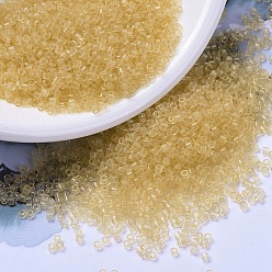 (DB1112) Прозрачная Светлая Соломка Бусины miyuki delica, цилиндр, японский бисер, 11/0, (дБ 1112) прозрачная легкая соломка, 1.3x1.6 мм, отверстие : 0.8 мм, Около 2000 шт / 10 г