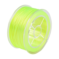 Green Yellow Round Elastic Crystal String, Elastic Beading Thread, for Stretch Bracelet Making, Green Yellow, 0.8mm, about 98.43 Yards(90m)/Box