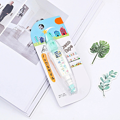 House ABS Plastic Decorative Correction Tape, for Scrapbooking Greeting Card Diary Stationery School Supplies, House Pattern, 110x27x20mm